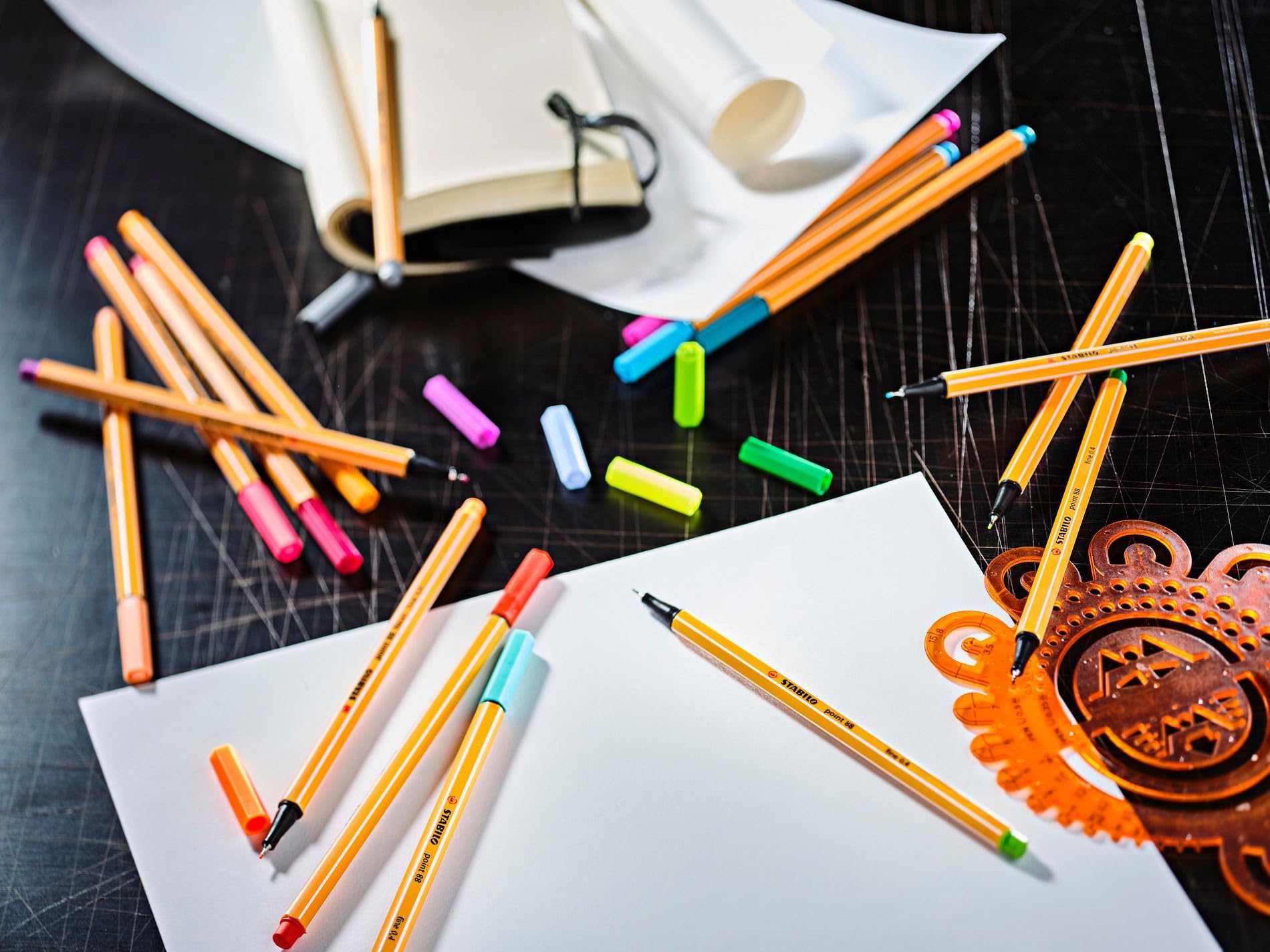 STABILO - Creative Set - point 88 and Pen 68 - ARTY - Pack of 36 - Assorted Pastel colors - Image 8