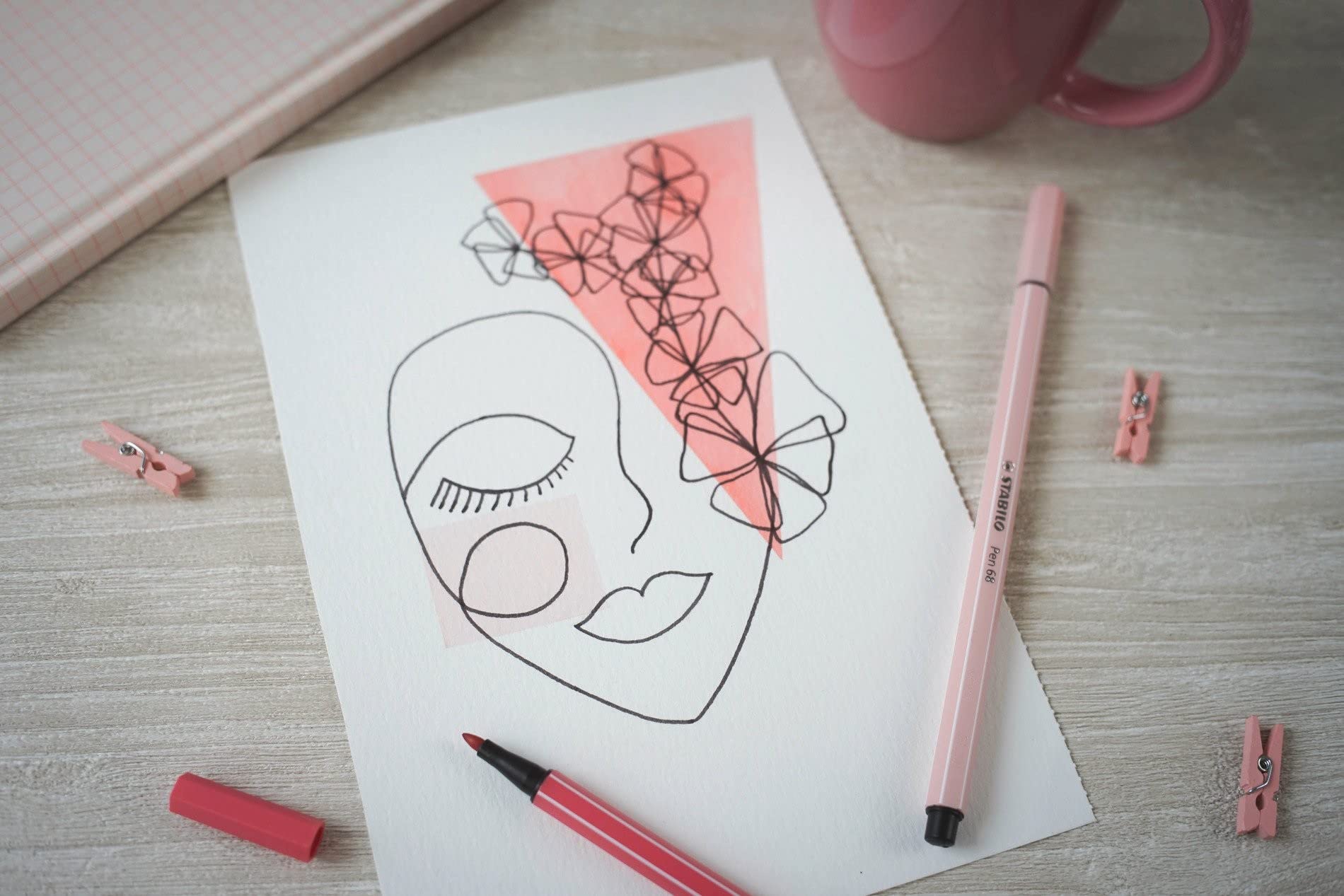 STABILO Pen 68, Carmine - Image 8