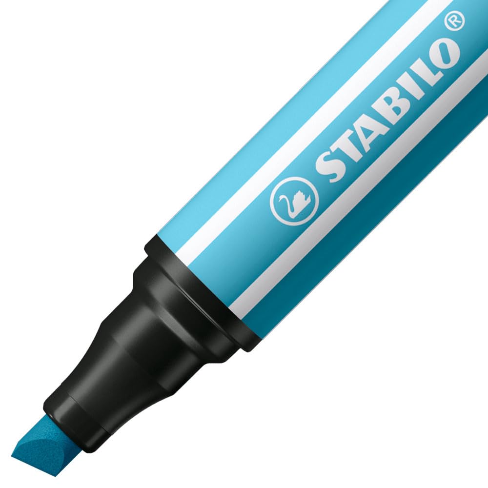 STABILO - Pen 68 MAX - Premium Fibre-Tip Pen with Chisel Tip - ARTY - Pack of 12 - Assorted colors - Image 3