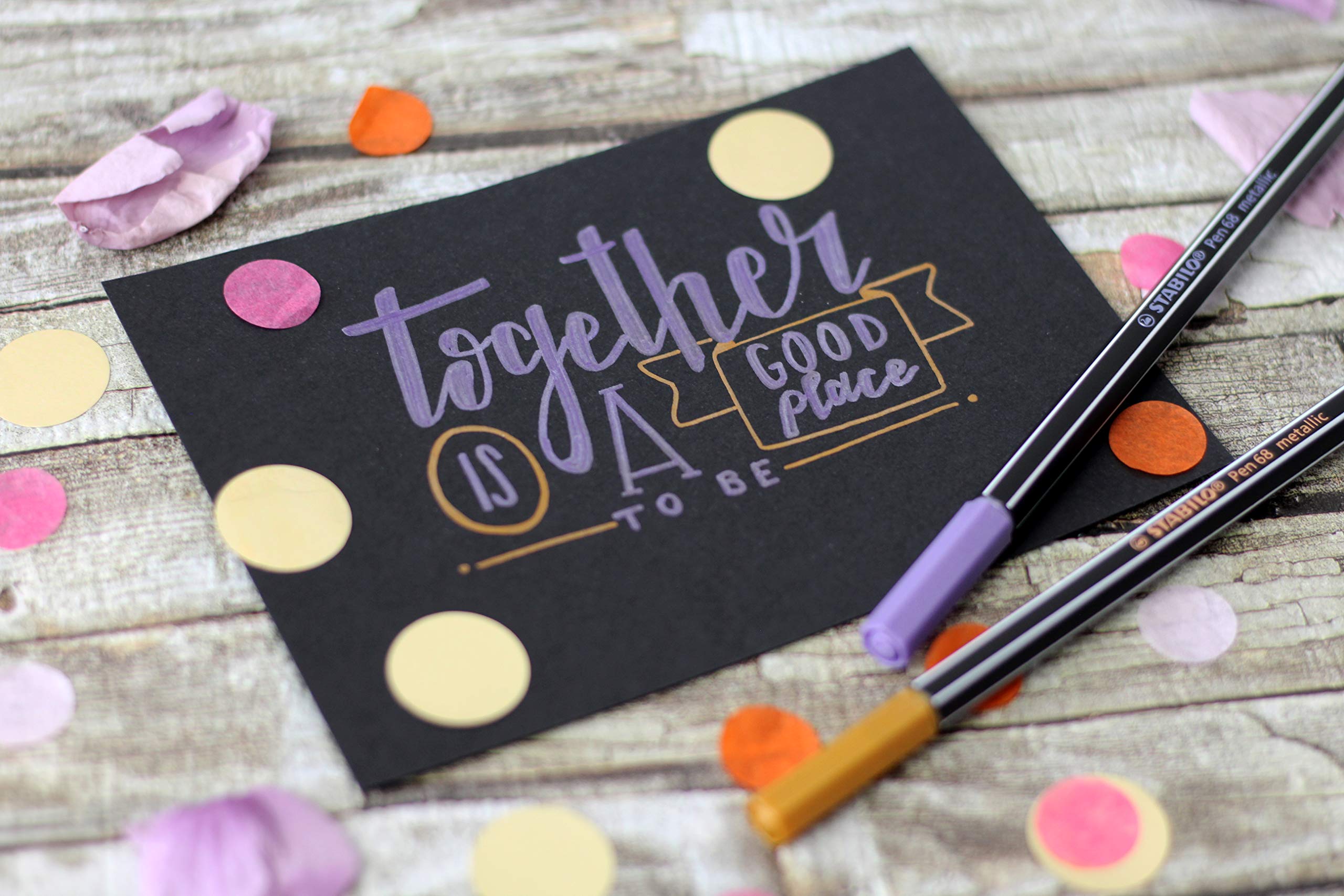 STABILO Pen 68 Metallic Multiliner, Light Green - Image 3