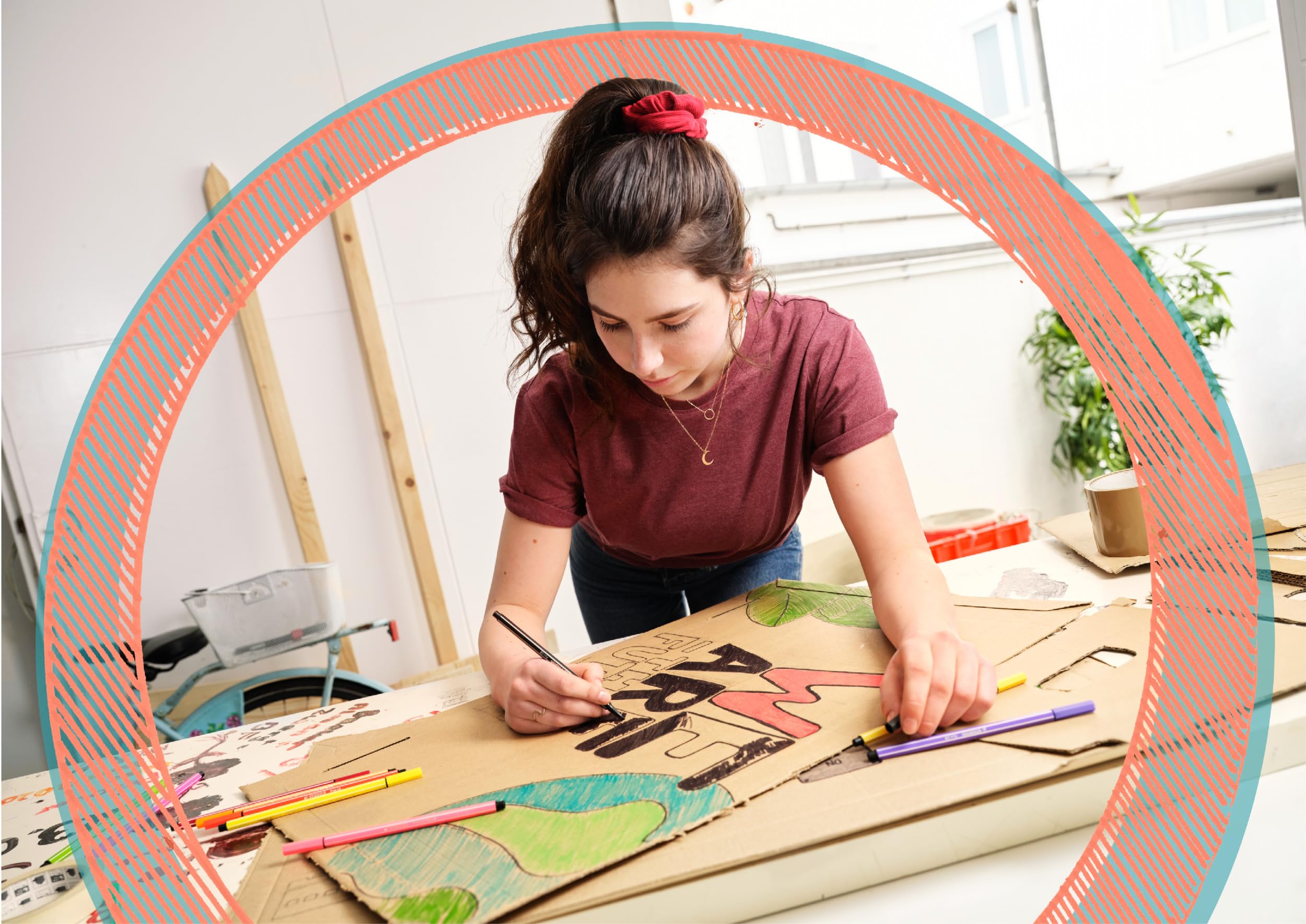 STABILO Premium Fiber-Tip Pen Pen 68 - Pack of 10 - Assorted Colors - Coloring Felt Tip Marker, Fine Point, 1mm Tip - Image 4