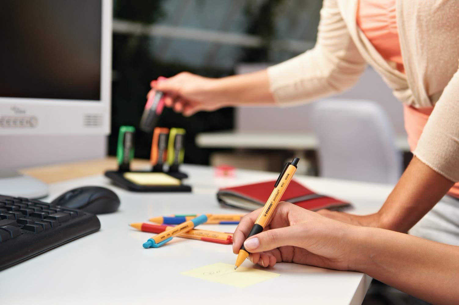 STABILO pointball Pen, Green - Image 3