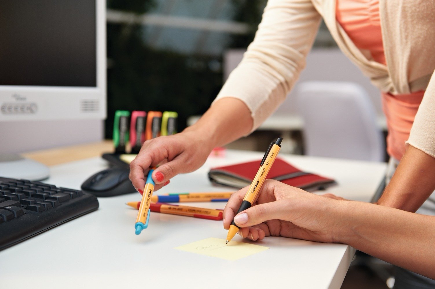 STABILO pointball Pen, Red - Image 4