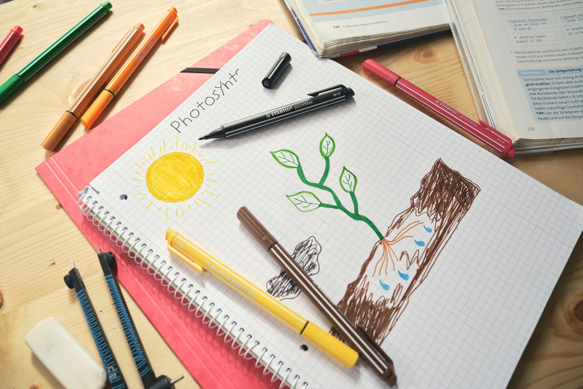 STABILO - pointMax - Nylon-Tip Sign Pen - Pack of 24 - Assorted colors - Image 6