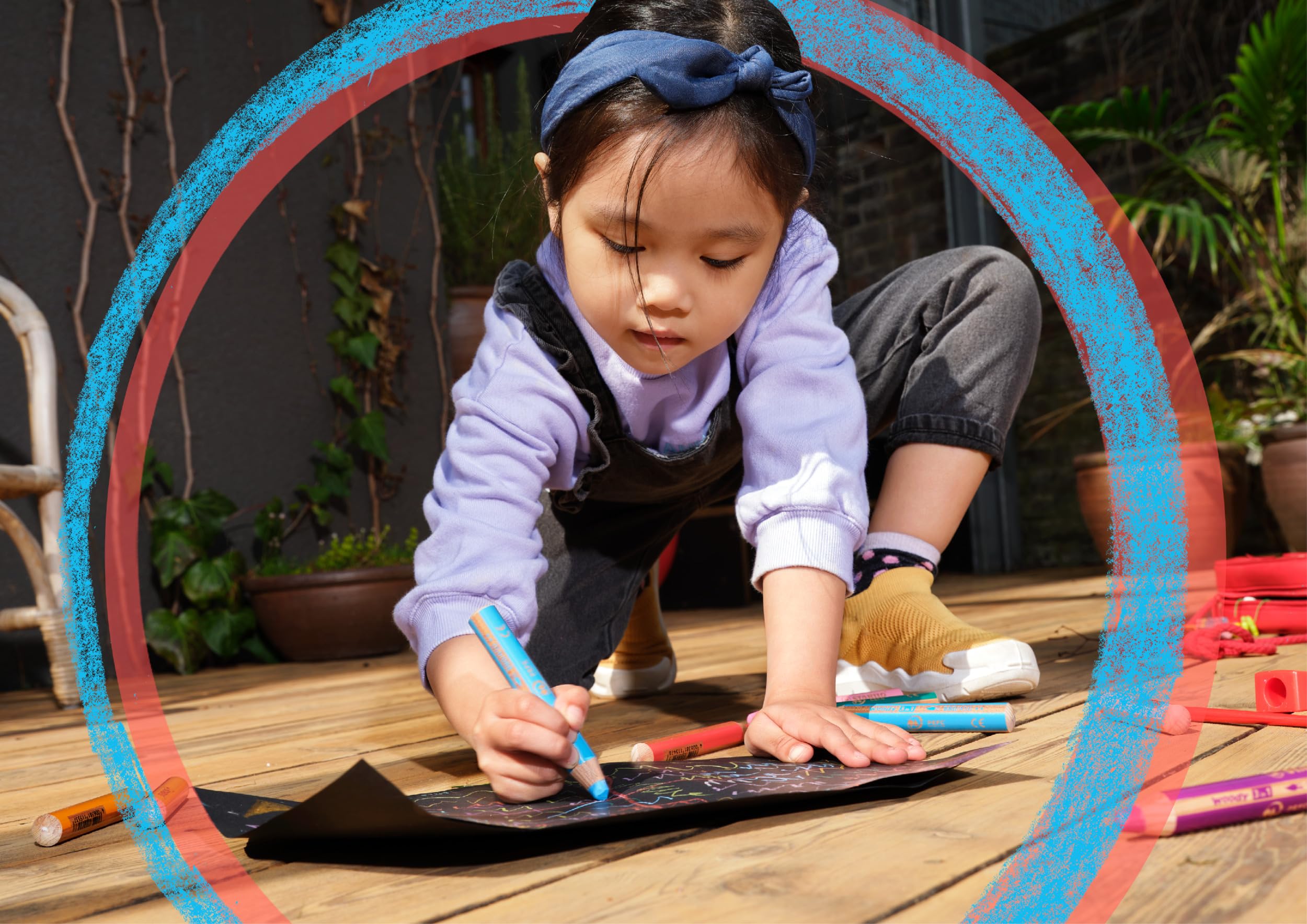 STABILO - woody 3-in-1 - Multi-Talented Pencil - Pack of 6 - Assorted Pastel colors with Sharpener - Image 7